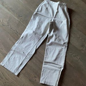Vintage beige/bone size 10 side zipper pant